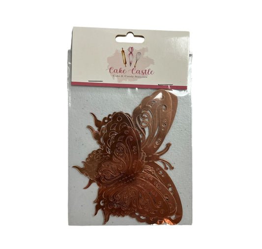 Rose Gold Butterfly Cake/Cupcake Topper Decorations