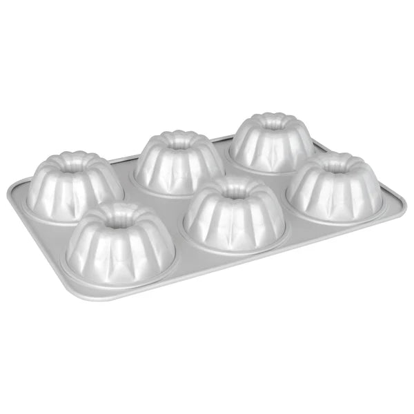 Fat Daddio's 6 ct Fluted Mini Cake Pan