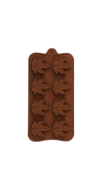 Silicone Marijuana Leaf Candy Mold 8-Cavity