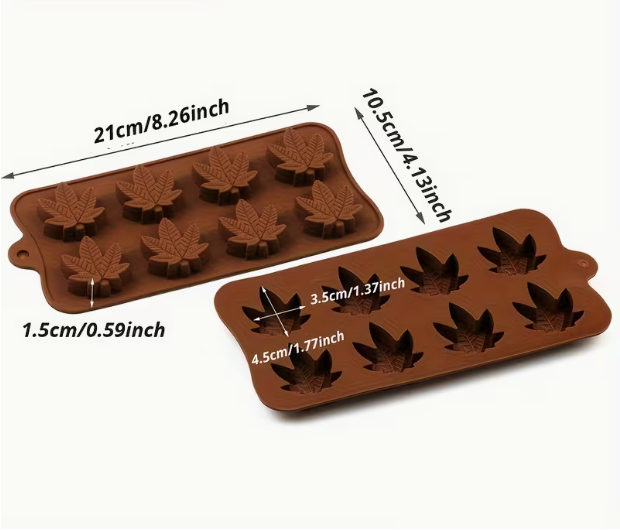 Silicone Marijuana Leaf Candy Mold 8-Cavity