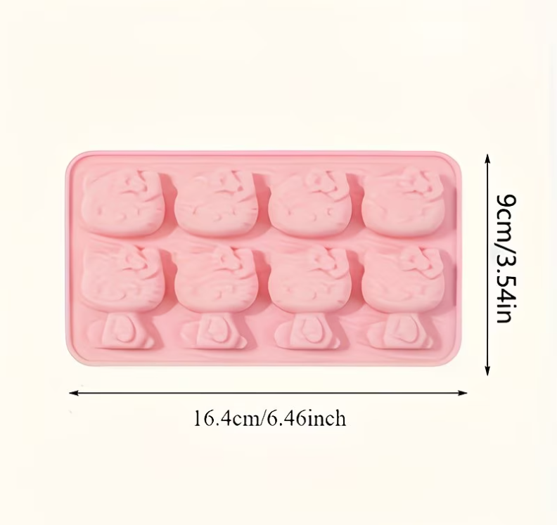 Silicone Hello Kitty Candy Mold 8-Cavity