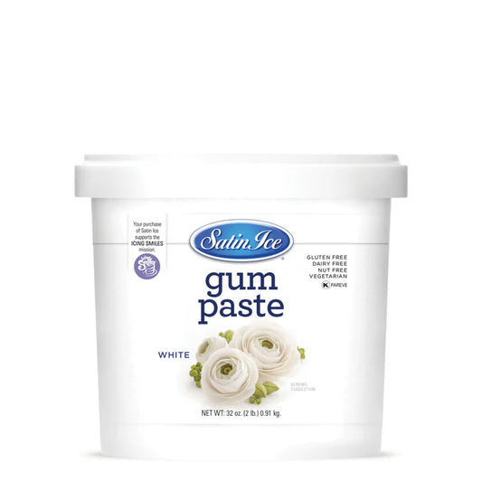 Satin Ice White Gum Paste - 2lb. Pail