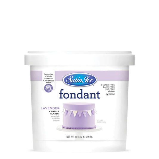 Satin Ice Lavender Vanilla Fondant - 2lb. Pail