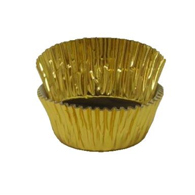 Gold Foil Baking Cups 2”x1-1/4” 40pk