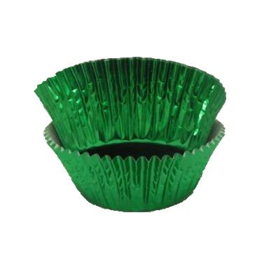 Green Foil Candy Cups 1-1/4" 40 Pk