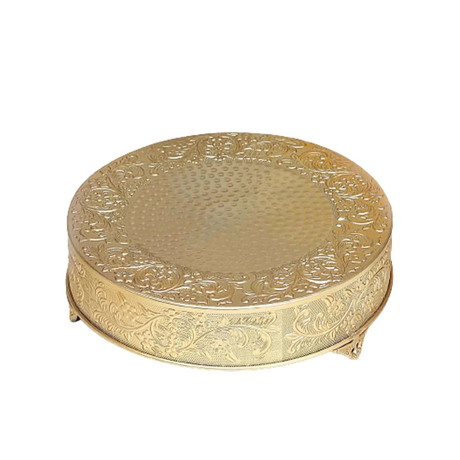 Round Cake Stand 18" Gold