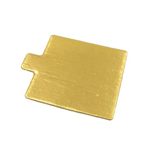3 1/2" Gold Square Dessert Board with Tab
