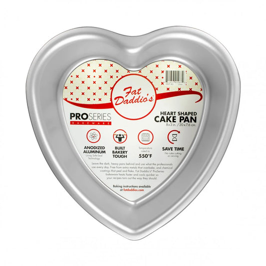 Fat Daddios 8" x 3" Heart Cake Pan