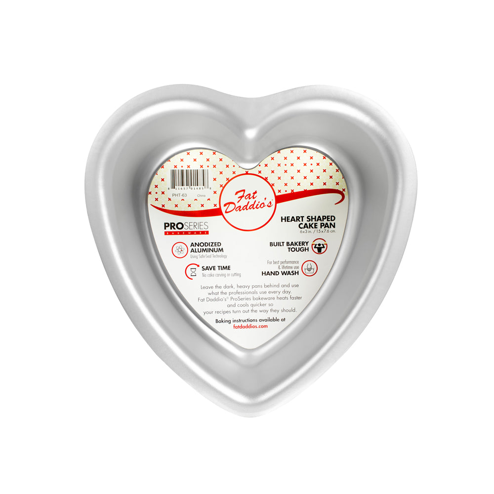Fat Daddios 6" x 3" Heart Cake Pan