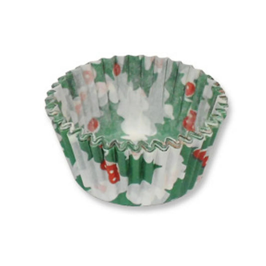 Holly Berry Candy Cups 1-1/4" 80 Pk