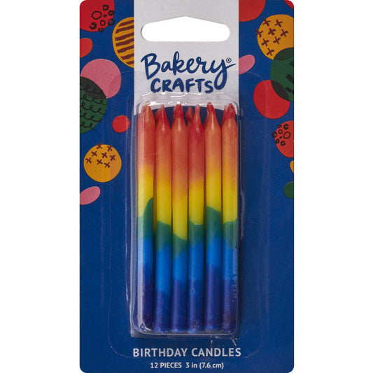 Rainbow Ombre Specialty Candles 12pk