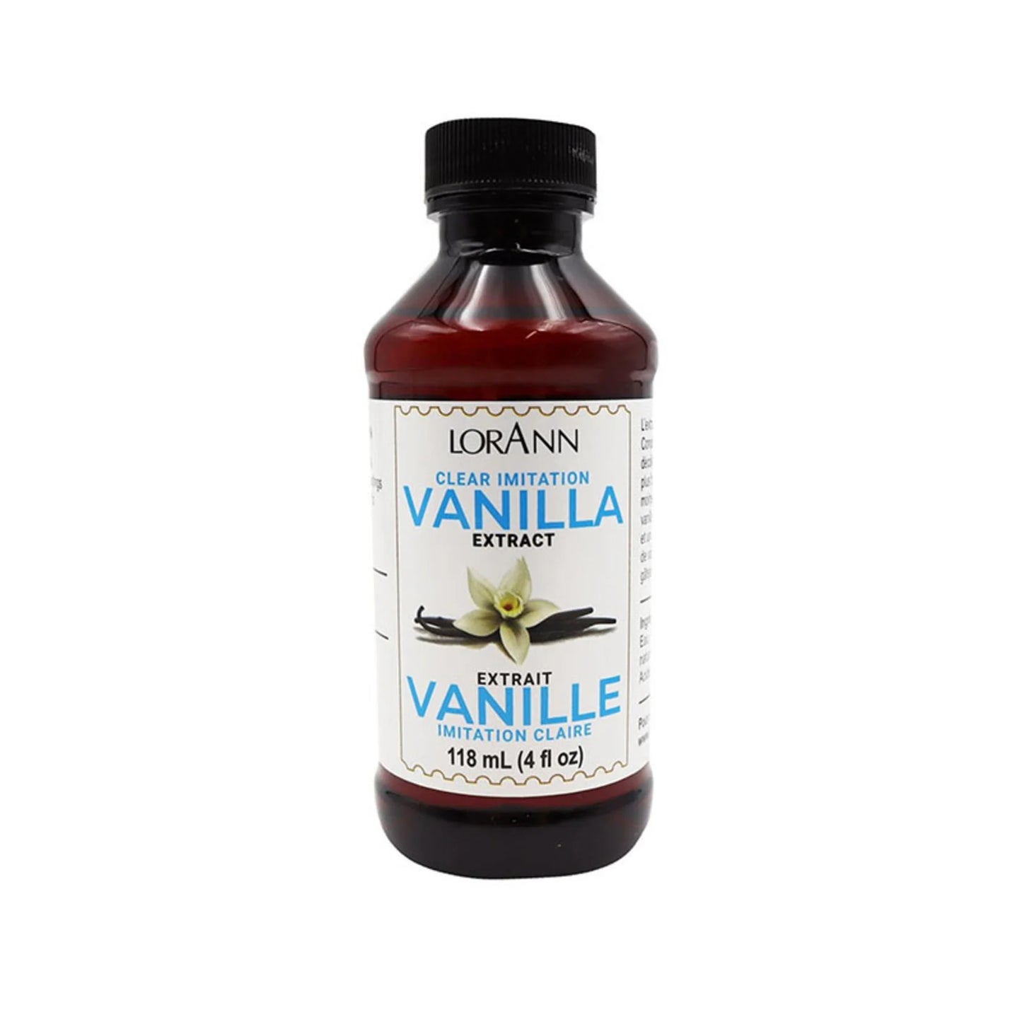 Lorann 4oz Clear Imitation Vanilla Extract
