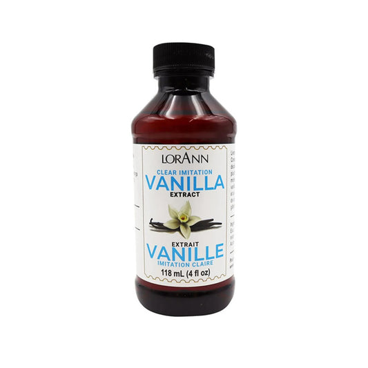 Lorann 4oz Clear Imitation Vanilla Extract