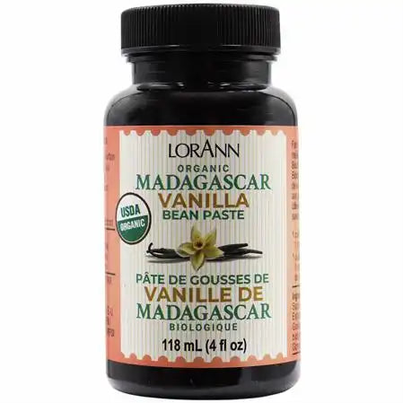 Lorann 4oz Organic Madagascar Vanilla Bean Paste