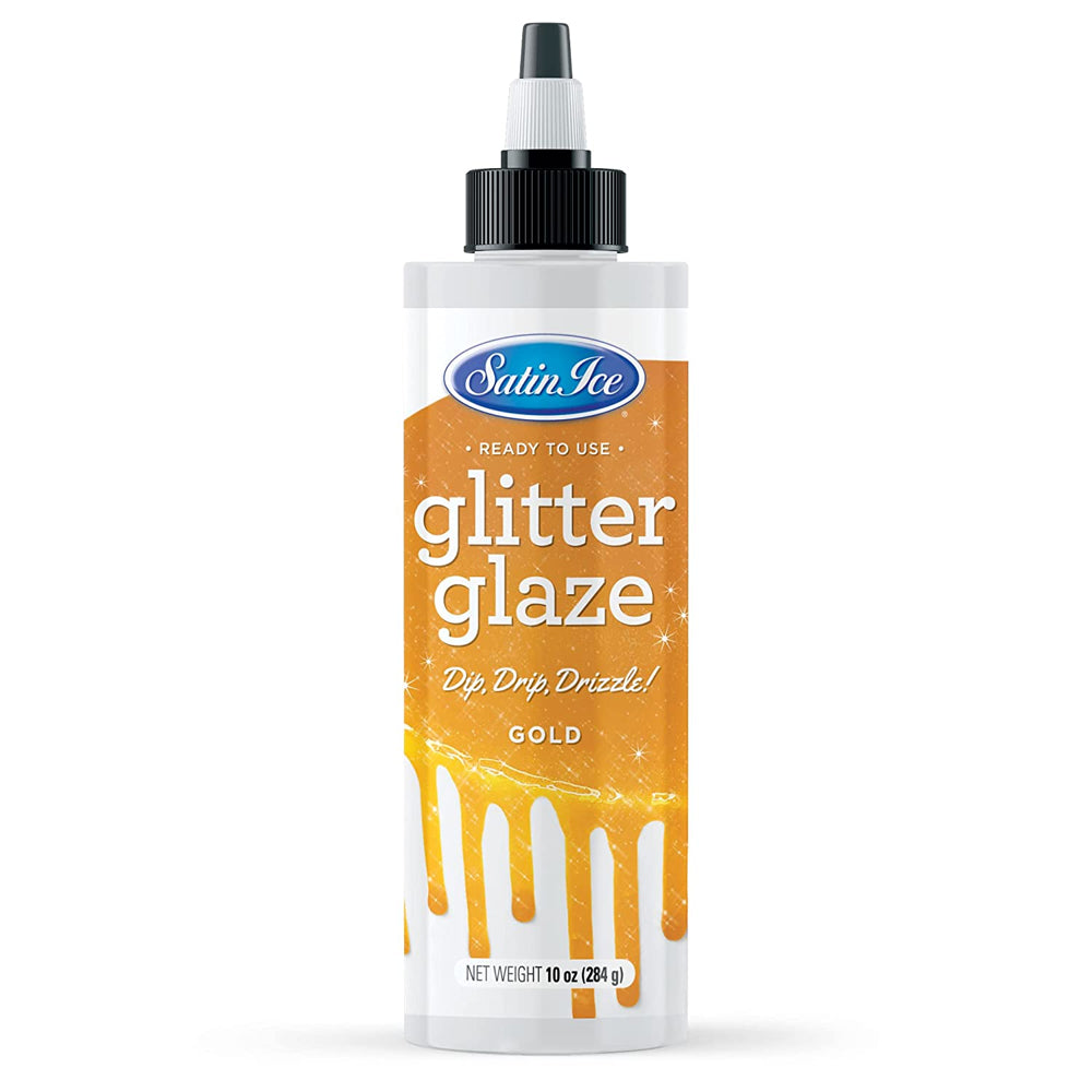 Satin Ice Gold Glitter Glaze 10oz